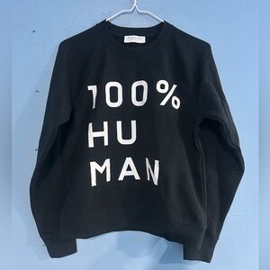 Everlane 100% Human Black Crew Neck Sweatshirt 100% Cotton NWOT Size Small